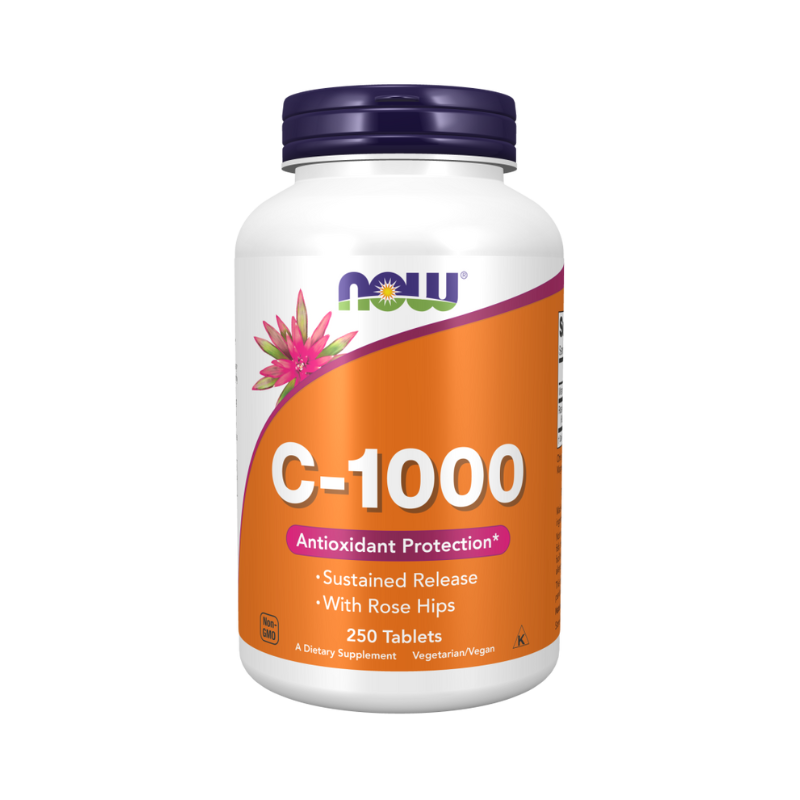 Vitamin C-1000 with Rose Hips - Sustained Release - 250 tablets