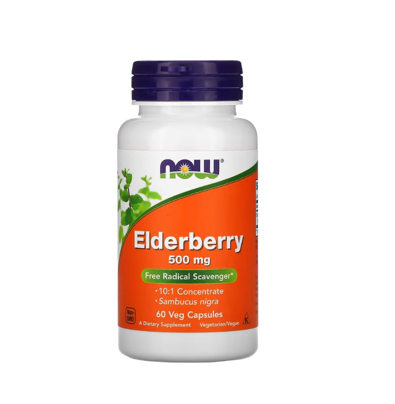 Elderberry, 500mg - 60 vcaps - Now Foods