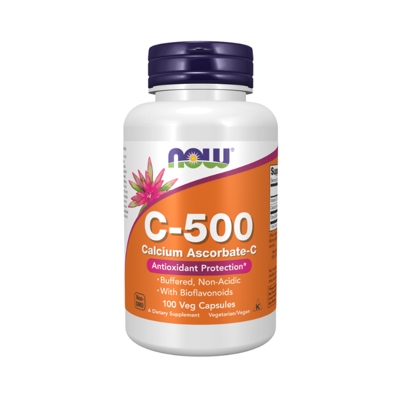 Vitamina C-500 Ascorbato de Calcio-C - 100 cápsulas