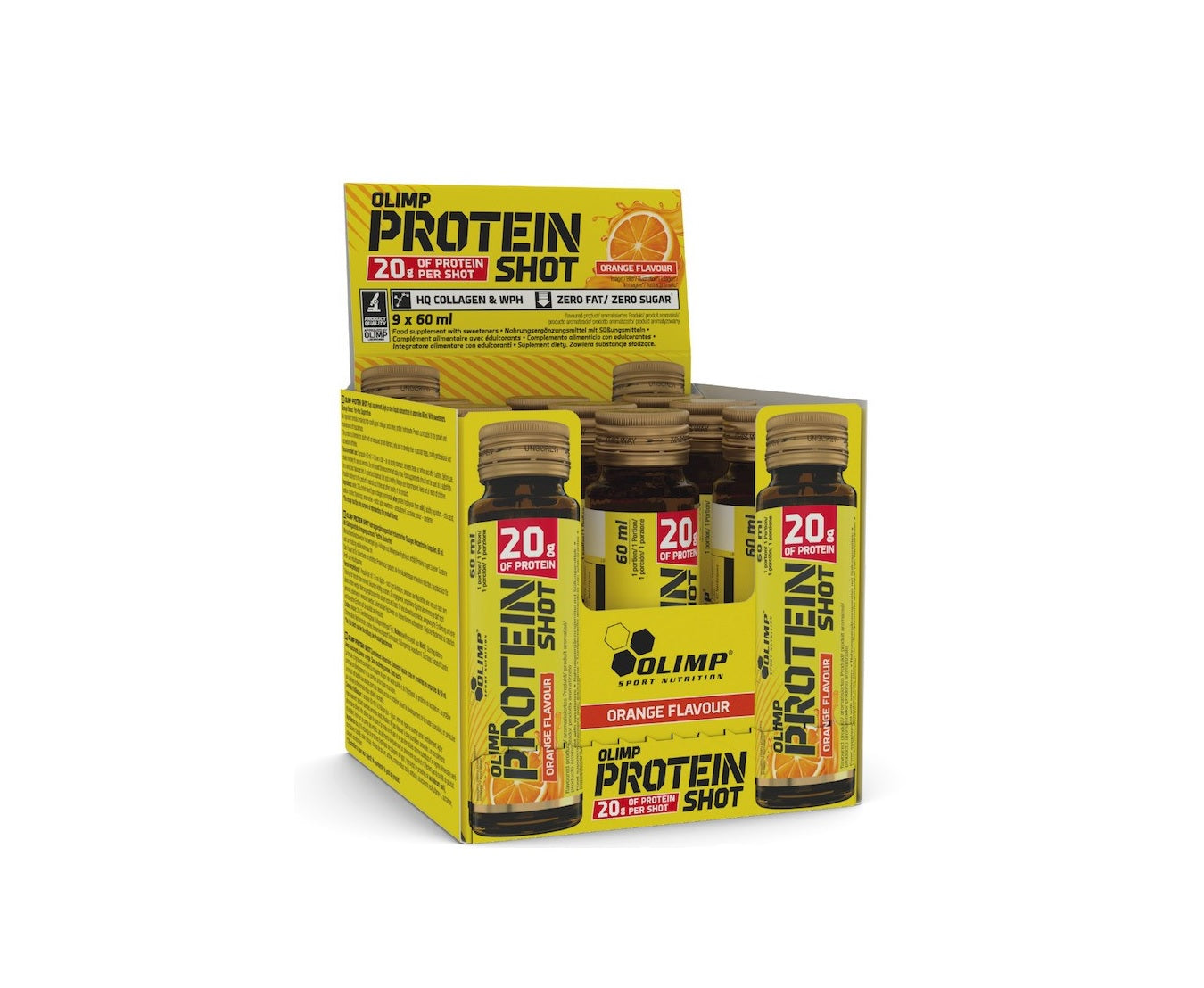 Protein Shot, Orange - 9 x 60 ml. - Olimp Nutrition