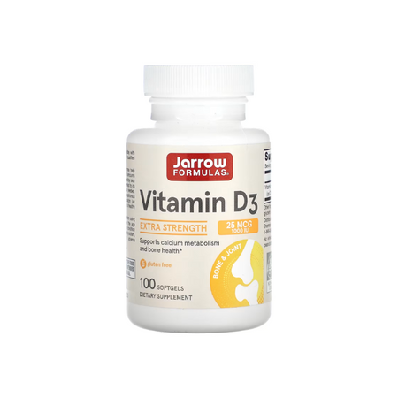 Vitamin D3, 1000 IU - 100 softgels - Jarrow Formulas