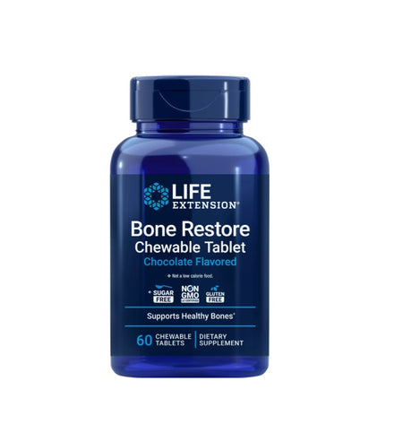 Bone Restore, Chocolate - 60 chewable tablets - Life Extension