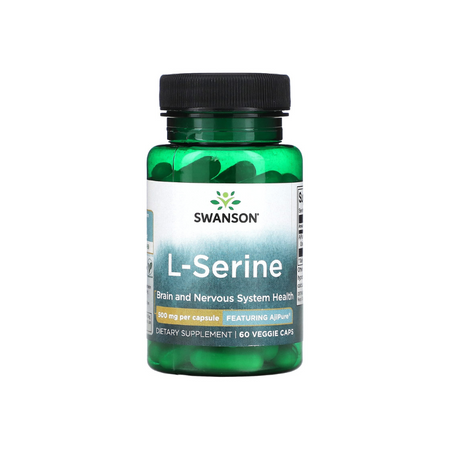 L-Serine, 500mg - 60 vcaps - Swanson