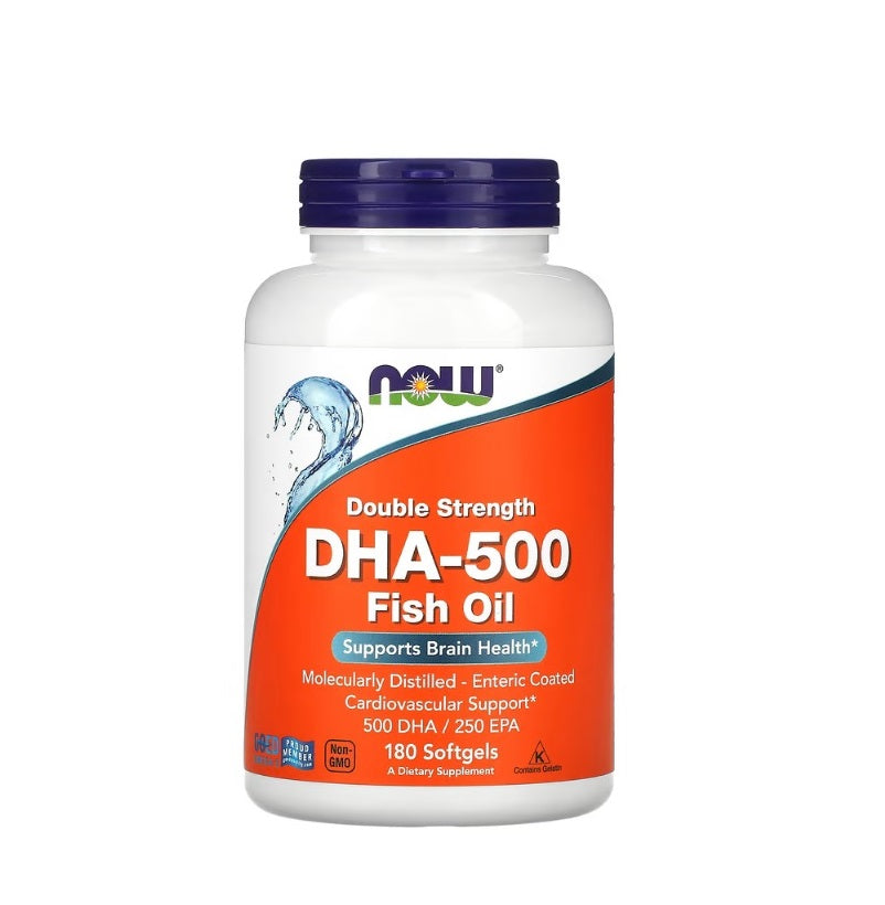 DHA-500, 500 DHA / 250 EPA - 180 softgels - Now Foods