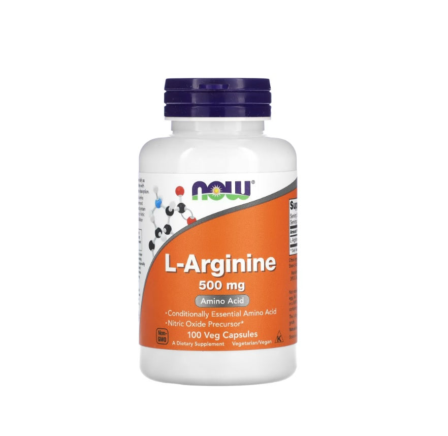 L-Arginine, 500mg - 100 caps - NOW Foods