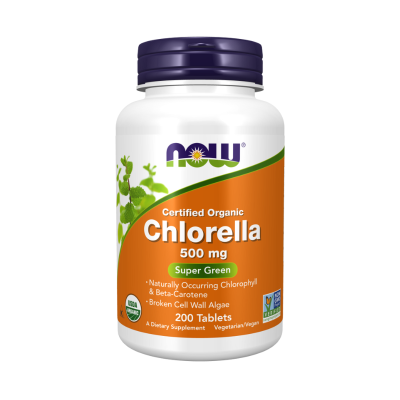 Chlorella, 500mg Organic - 200 tablets