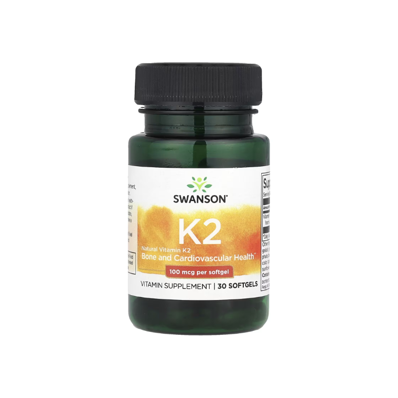 Vitamin K-2 - Natural, 100mcg - 30 softgels - Swanson