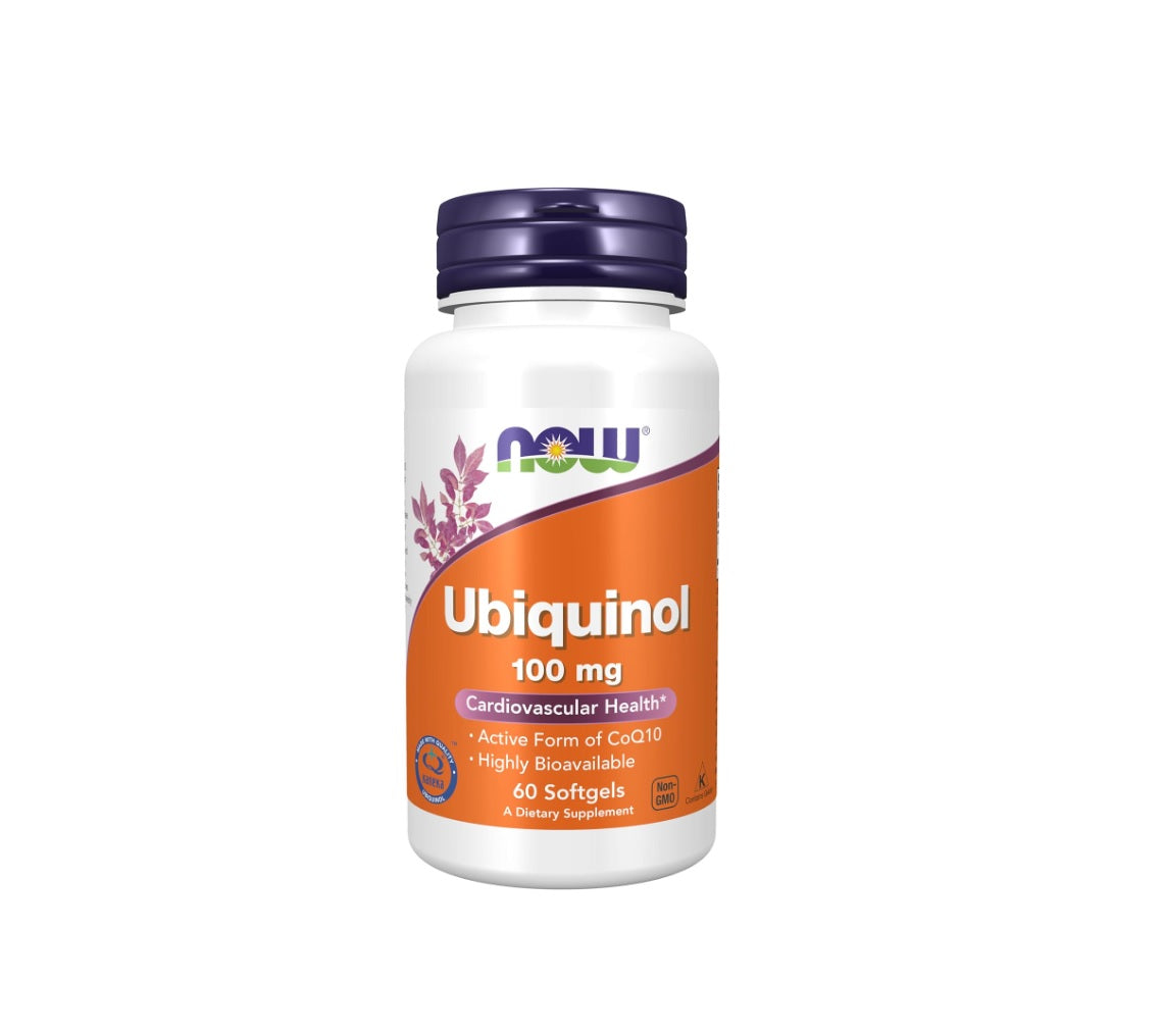 Ubiquinol 100mg - 60 softgels - Now Foods