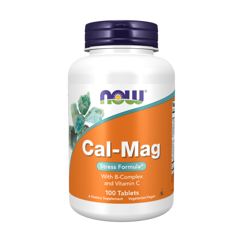 Cal-Mag con Complejo B y Vitamina C - 100 tabletas