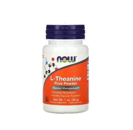 L-Theanine, Pure Powder - 28 grams - NOW Foods