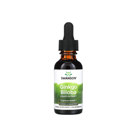 Ginkgo Biloba Liquid Extract, 250mg - 29 ml. - Swanson