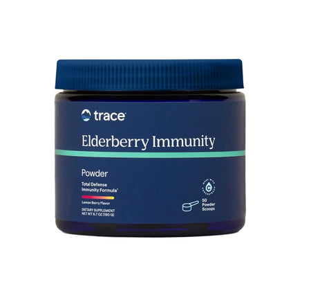 Elderberry Immunity Powder, Lemon Berry - 190 grams - Trace Minerals