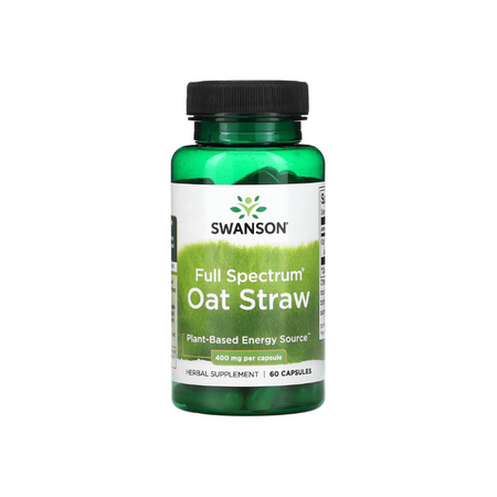 Full Spectrum Oat Straw, 400mg - 60 caps - Swanson