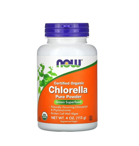 Chlorella, Organic Pure Powder - 113 grams - Now Foods