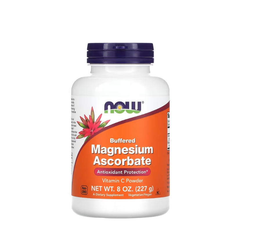 Magnesium Ascorbate, Pure Buffered Powder - 227 grams - NOW Foods