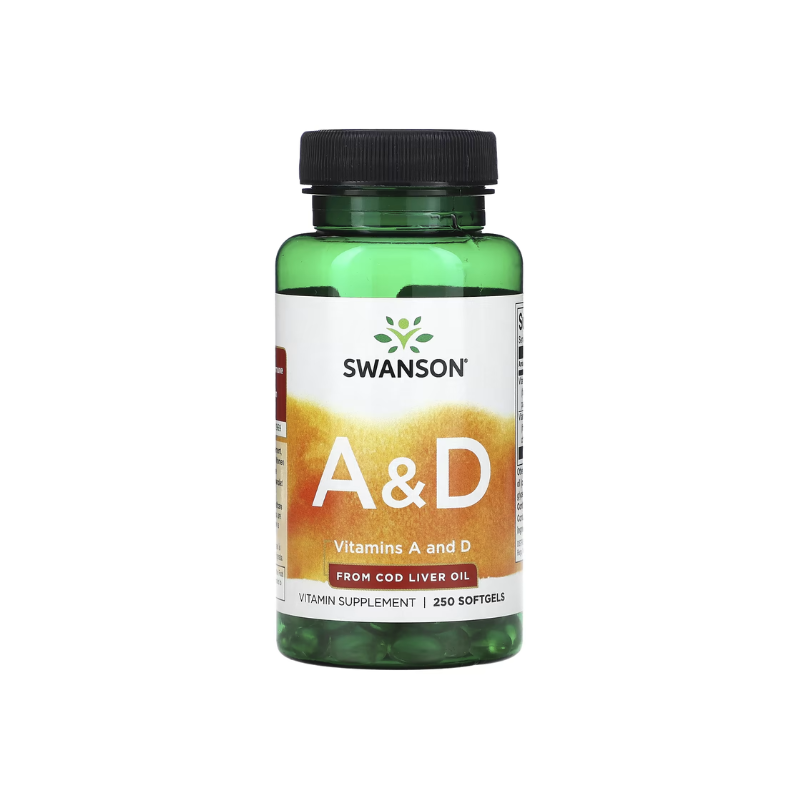 Vitamins A &amp; D - 250 softgels - Swanson