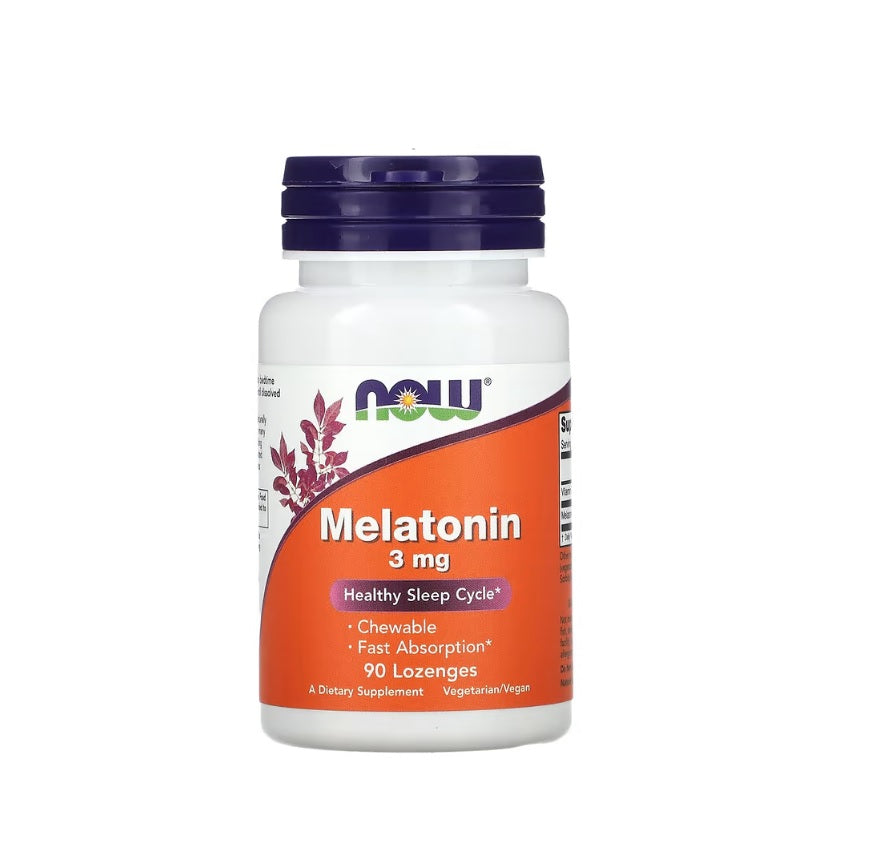 Melatonin Chewable, 3mg - 90 lozenges - NOW Foods