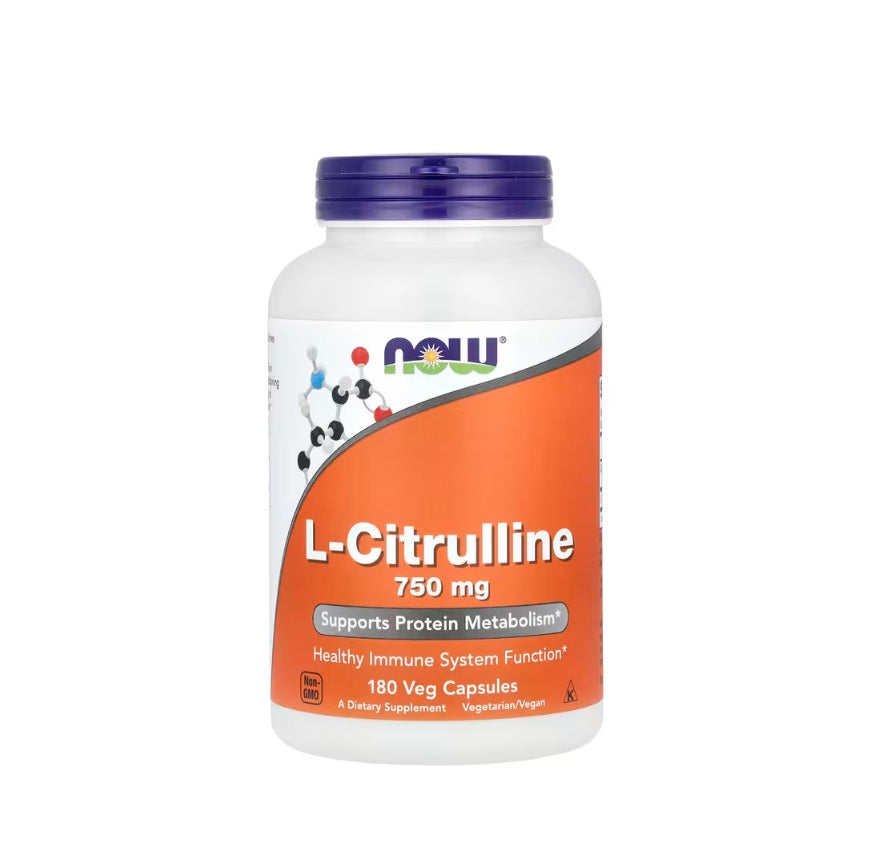 L-Citrulline, 750mg - 180 vcaps&nbsp;- NOW Foods