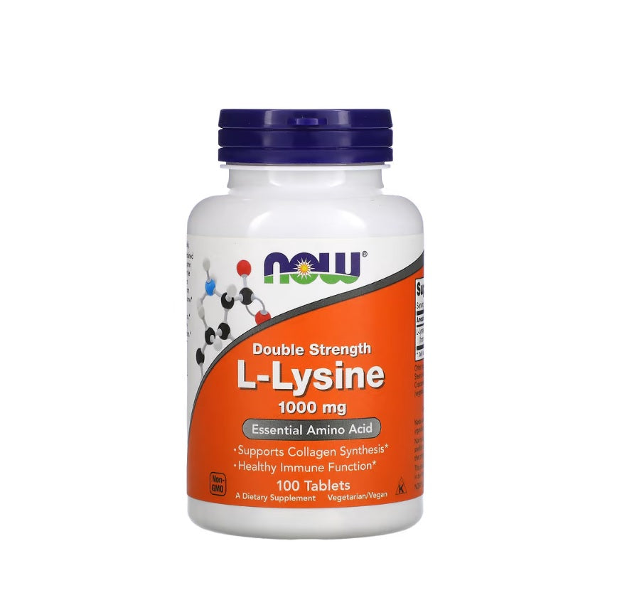 L-Lysine, 1000mg - 100 tablets&nbsp;- NOW Foods