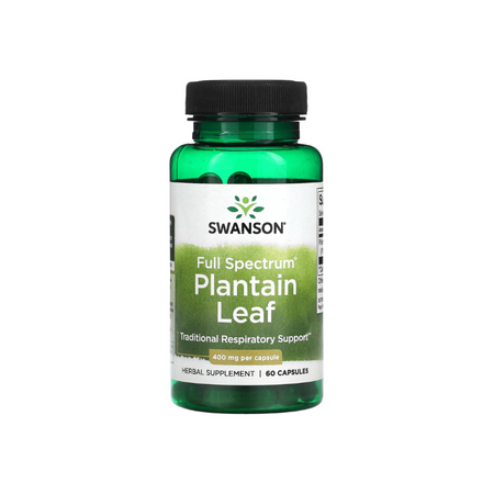 Full Spectrum Plantain Leaf, 400mg - 60 caps - Swanson