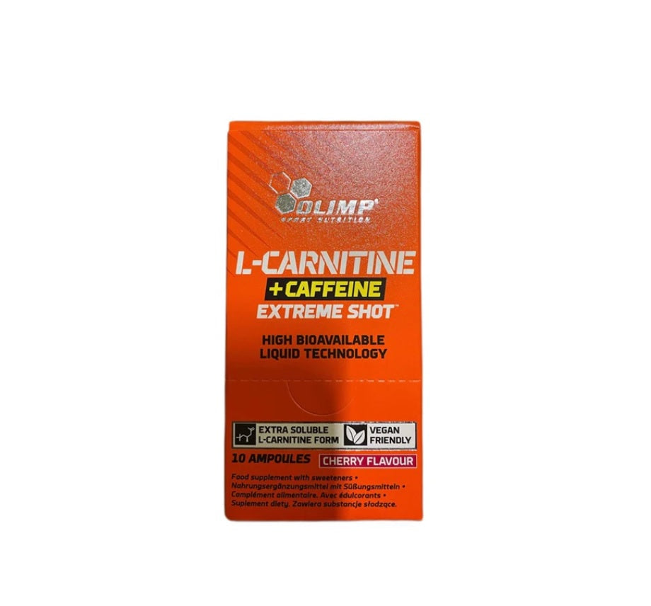 L-Carnitine + Caffeine Extreme Shot, Cherry - 10 x 25 ml. - Olimp Nutrition