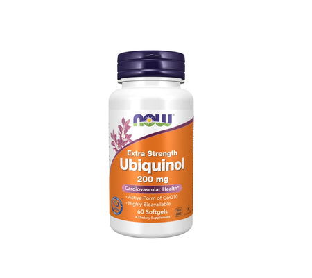 Ubiquinol 200mg - 60 softgels - NOW Foods