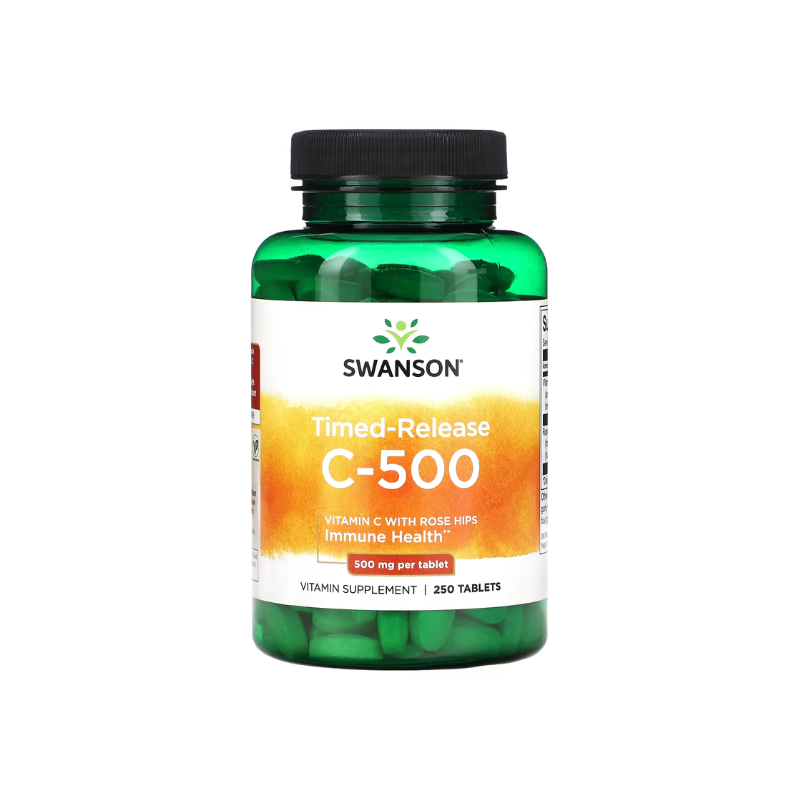 Vitamin C with Rose Hips - Timed-Release, 500mg - 250 tablets - Swanson