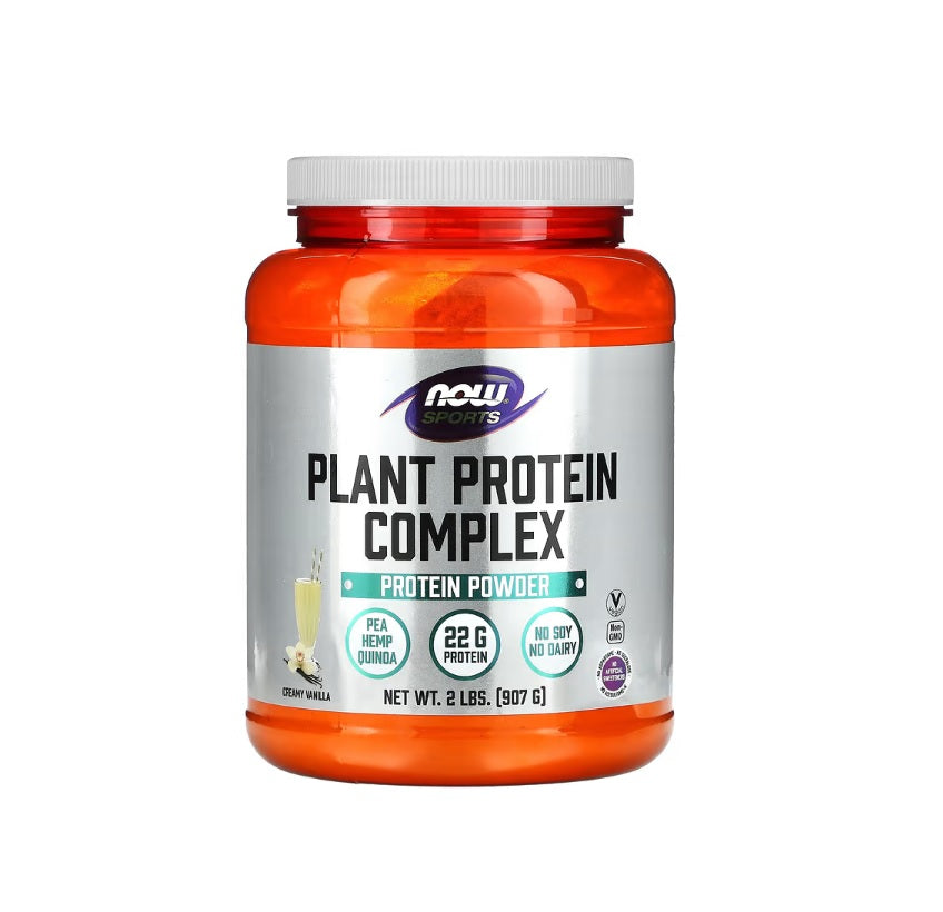 Plant Protein Complex, Creamy Vanilla - 907 grams - NOW Foods