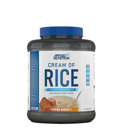 Cream of Rice, Toffee Biscuit - 2000 grams - Applied Nutrition