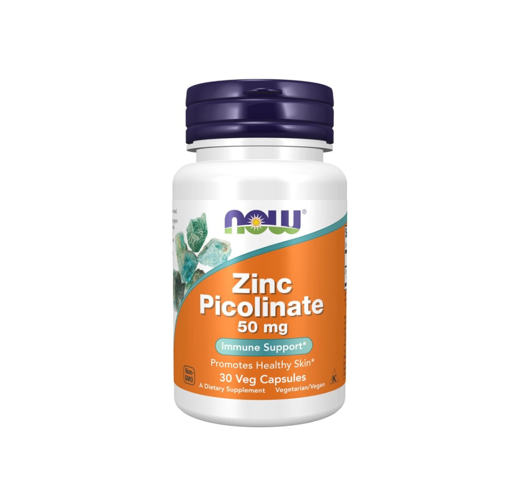 Zinc Picolinate, 50mg - 30 vcaps - NOW Foods