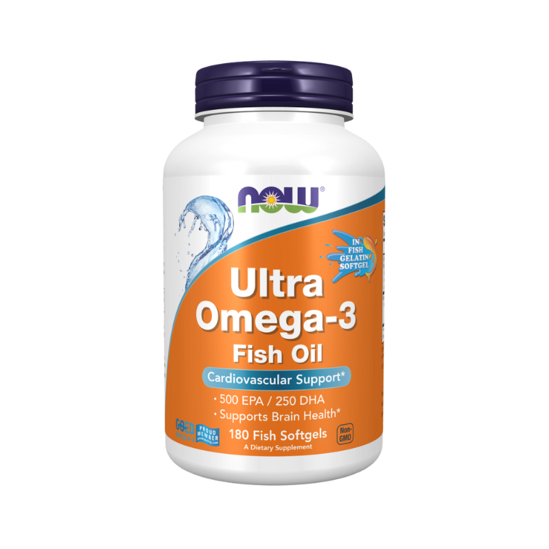 Ultra Omega-3 (en cápsulas blandas de gelatina de pescado) - 180 cápsulas blandas de pescado