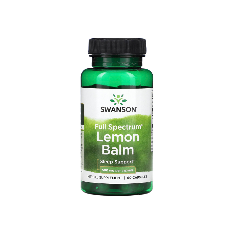 Full Spectrum Lemon Balm, 500mg - 60 caps - Swanson