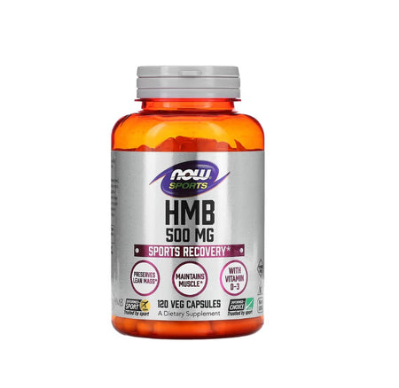 HMB, 500mg - 120 vcaps - NOW FOODS