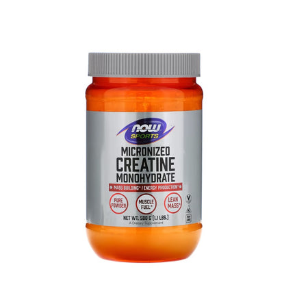 Micronized Creatine Monohydrate - 500 grams - NOW FOODS