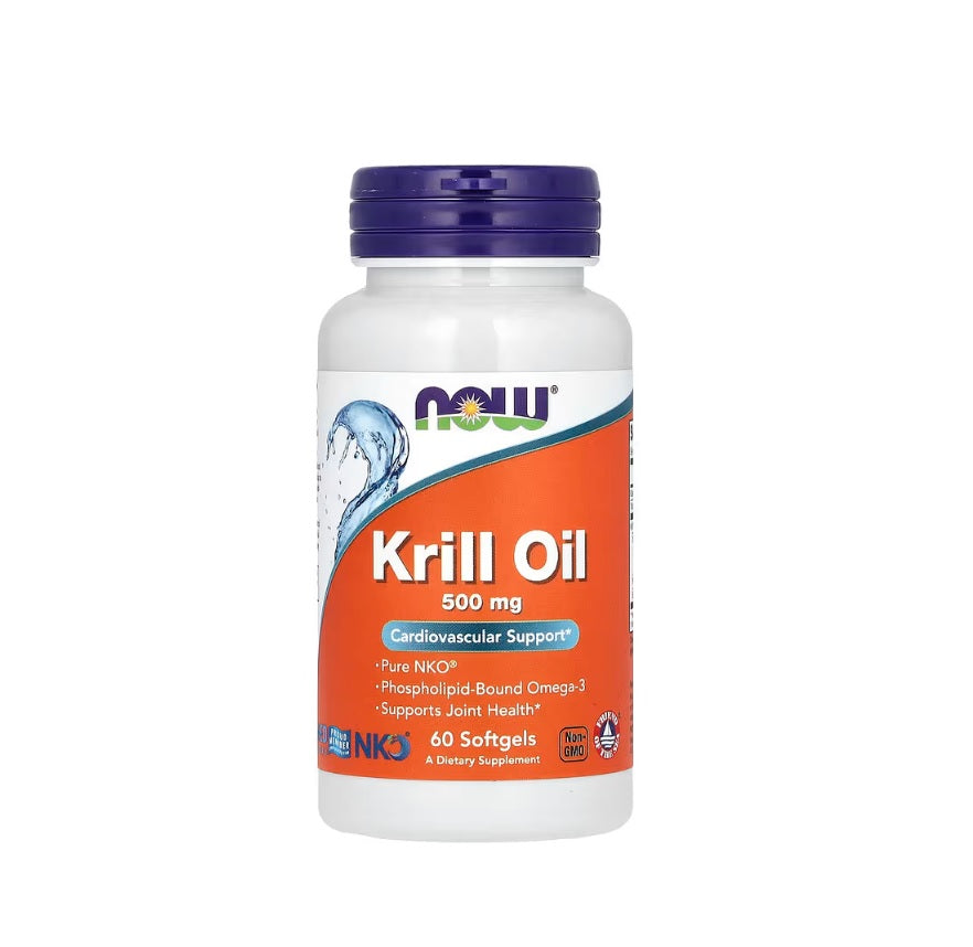 Krill Oil, 500mg - 60 softgels&nbsp;- NOW Foods