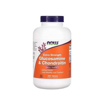 Glucosamine &amp; Chondroitin Extra Strength - 240 tablets - NOW Foods