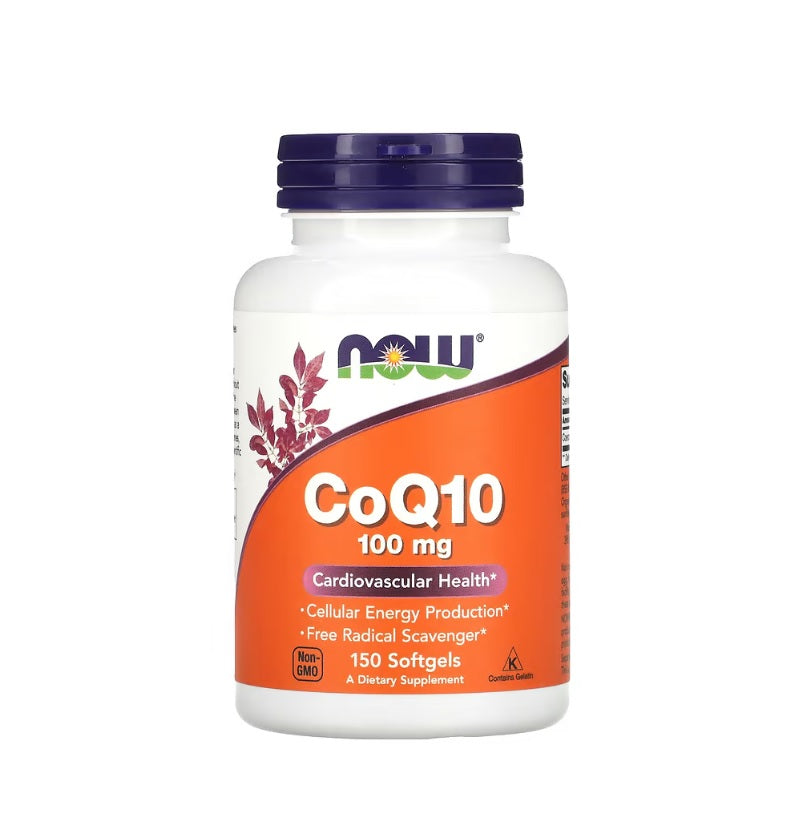 CoQ10, 100mg - 150 softgels - Now Foods