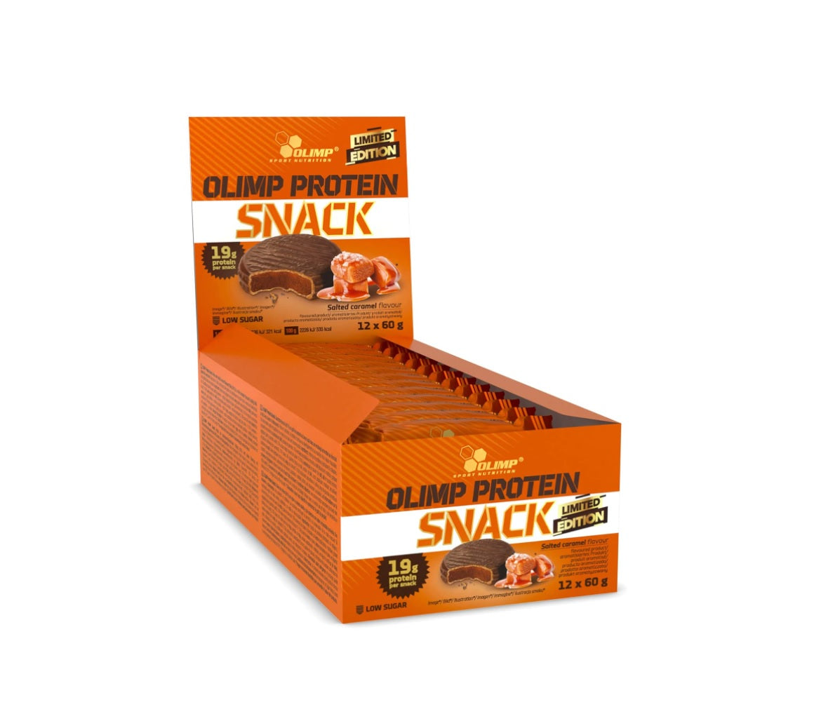 Protein Snack, Salted Caramel (Limited Edition) - 12 x 60g - Olimp Nutrition