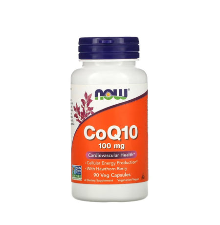 CoQ10 with Hawthorn Berry, 100mg - 90 vcaps - Now Foods