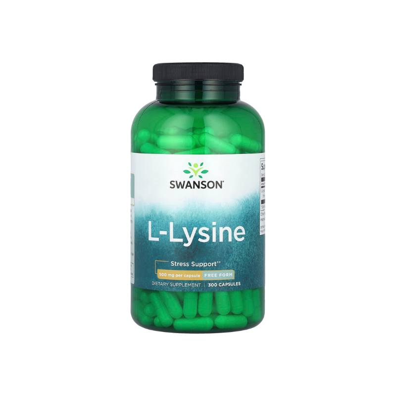 L-Lysine, 500mg Free-Form - 300 caps -Swanson