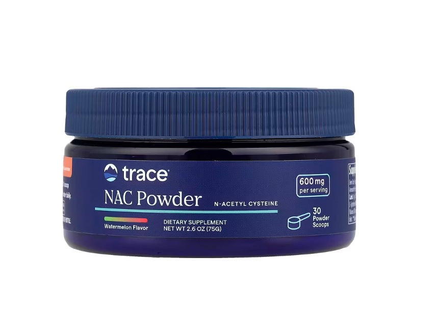 NAC Powder, 600mg (Watermelon) - 75 grams - Trace Minerals