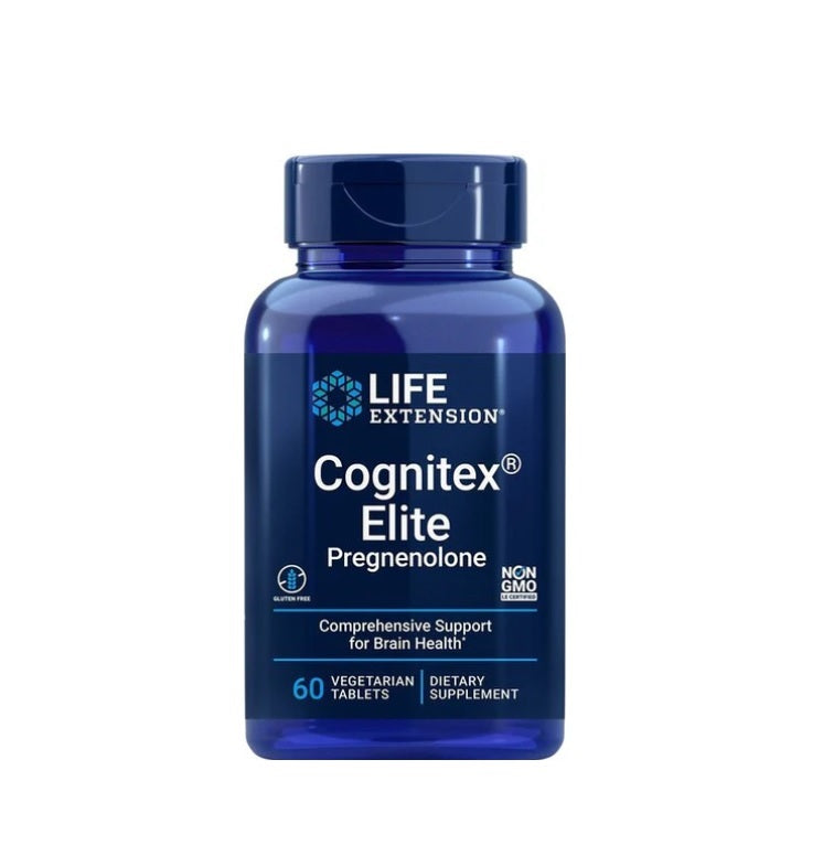 Cognitex Elite Pregnenolone - 60 vegeterian tabs - Life Extension