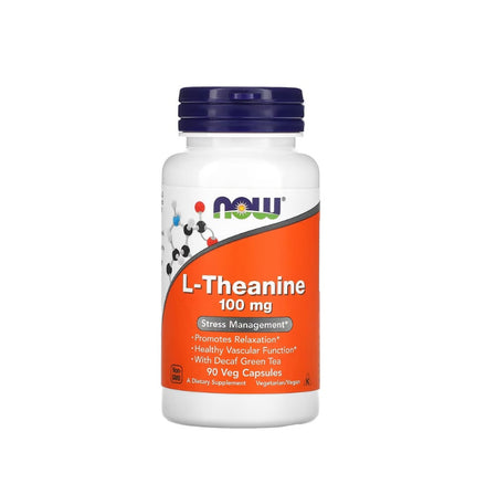 L-Theanine with Decaf Green Tea, 100mg - 90 vcaps - NOW Foods