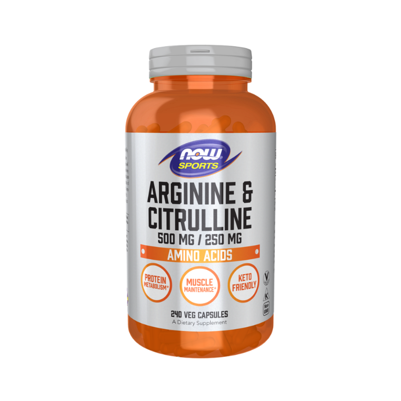 Arginina y Citrulina - 240 vcaps