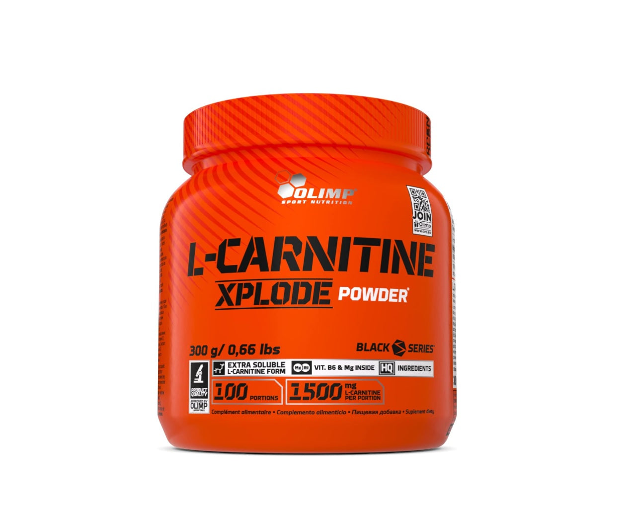 L-Carnitine Xplode Powder, Orange - 300 grams - Olimp Nutrition