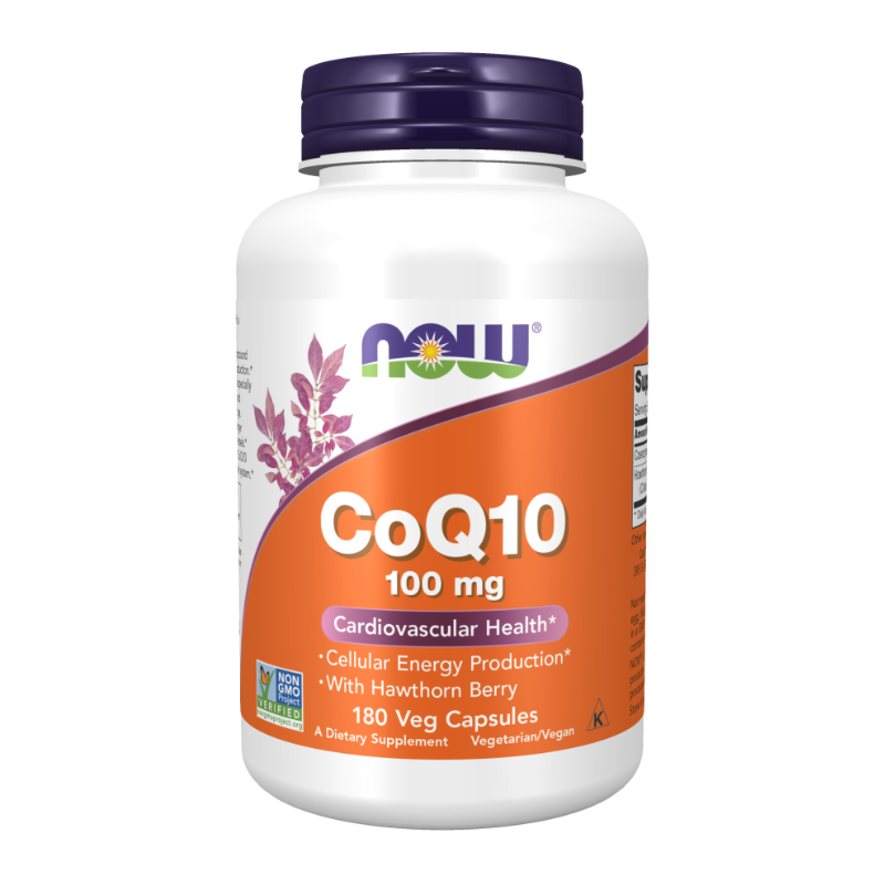 CoQ10 con bacche di biancospino, 100mg - 180 vcaps
