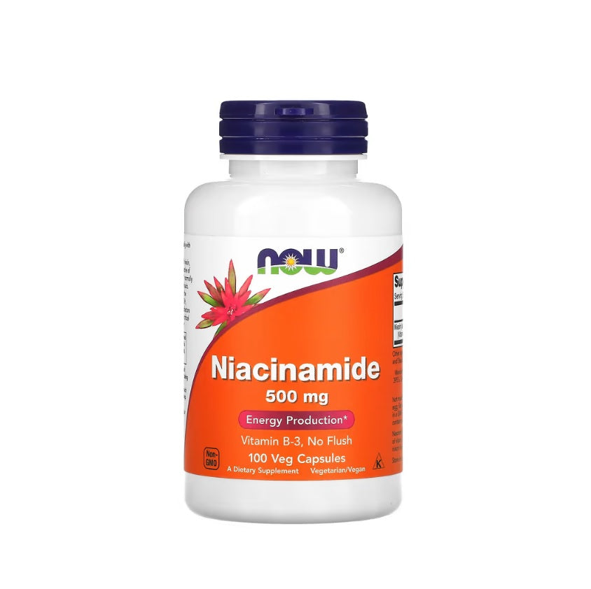 Niacinamide 500mg - 100 caps - Now Foods