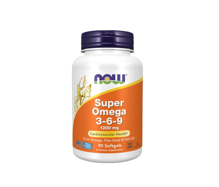 Super Omega 3-6-9, 1200mg - 90 softgels - NOW Foods