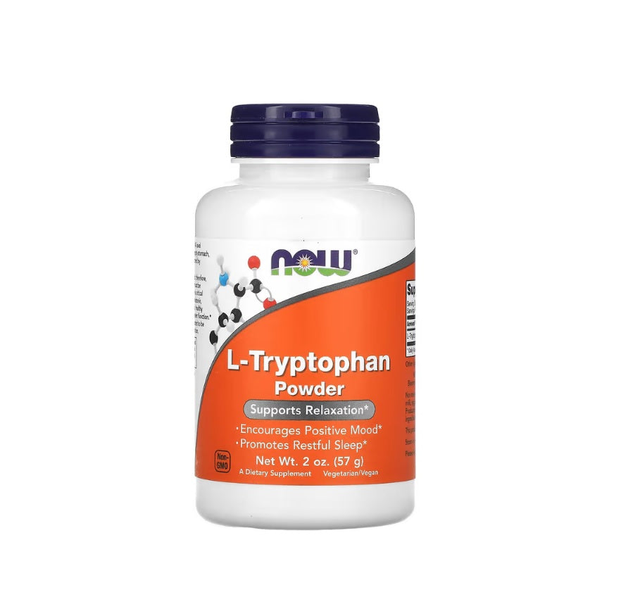 L-Tryptophan, Powder - 57 grams - NOW Foods