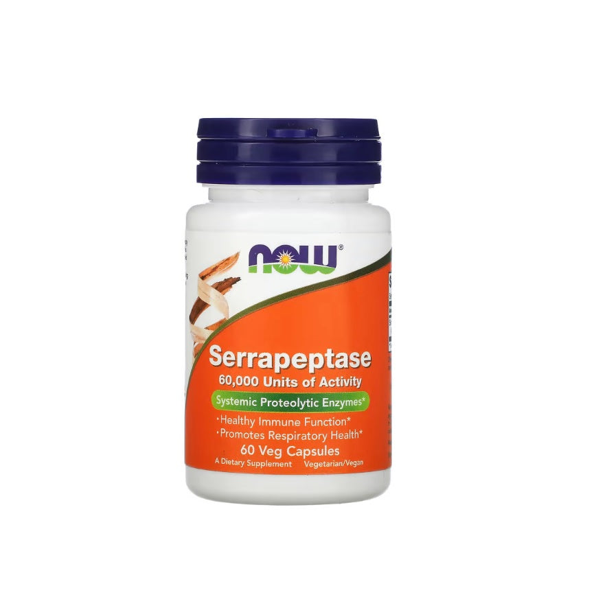 Serrapeptase - 60 vcaps - NOW Foods